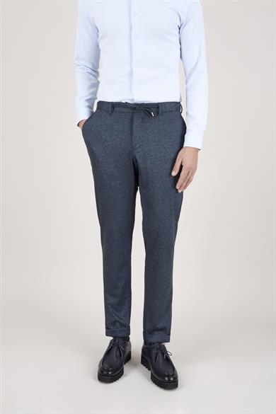 Erkek Slim Fit Mono Yaka Petrol Takım Elbise