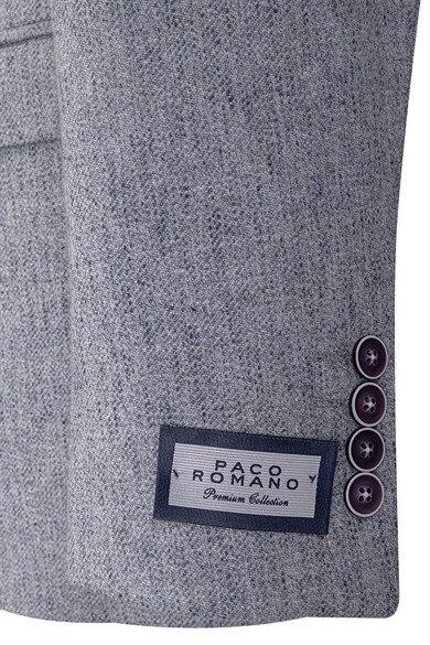 Erkek Slim Fit Sivri Yaka Kot Mavisi Ceket