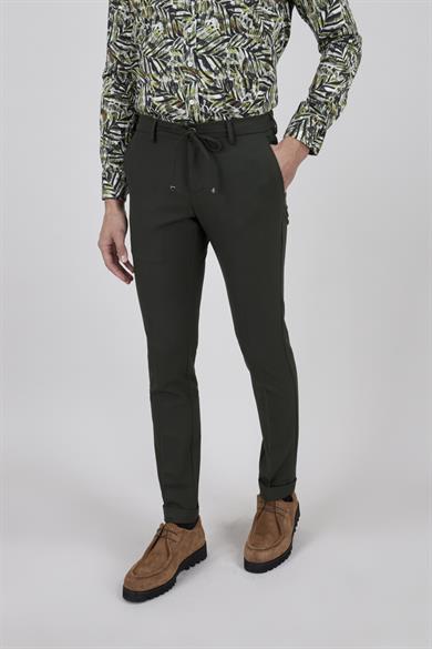 Erkek Yeşil Bağcıklı Casual Pantolon