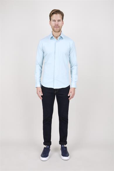 Erkek Slim Fit Fıstık Yeşili Gömlek