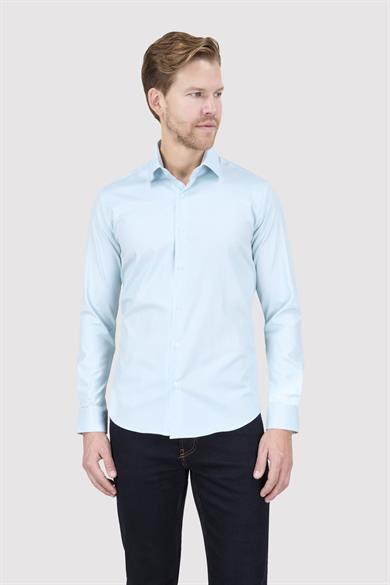 Erkek Slim Fit Fıstık Yeşili Gömlek