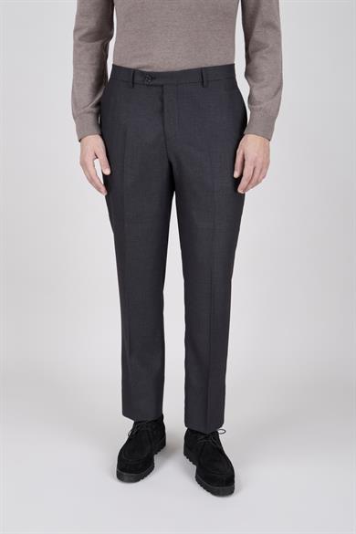 Erkek Regular Fit Mono Yaka Füme Takım Elbise