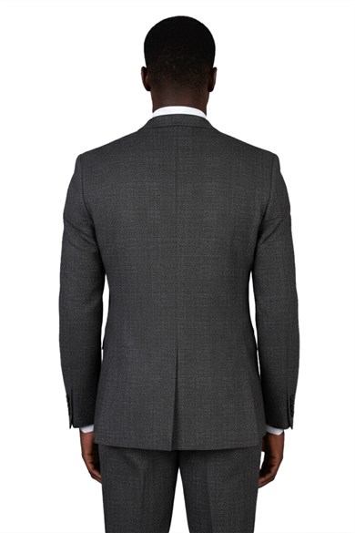 Erkek Slim Fit Mono Yaka Füme Takım Elbise