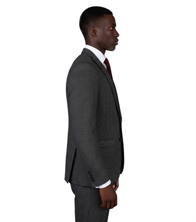 Erkek Slim Fit Mono Yaka Füme Takım Elbise