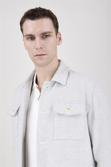 Erkek Gri Bebe Yaka Mont