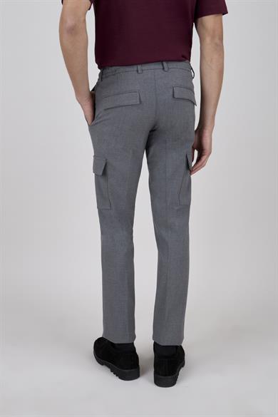Erkek Gri Kargo Pantolon