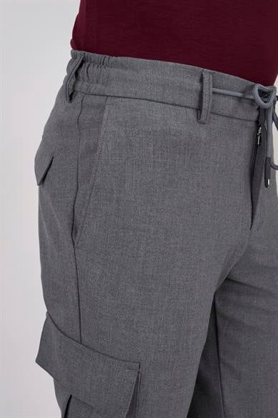 Erkek Gri Kargo Pantolon