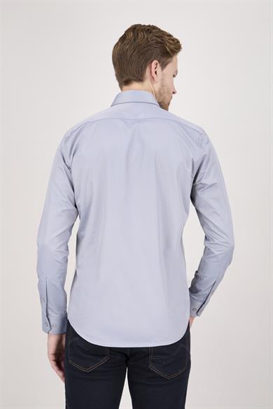 Erkek Gri Slim Fit Gömlek