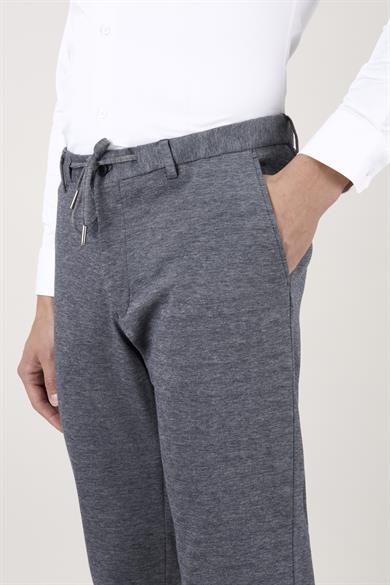 Erkek Slim Fit Mono Yaka Gri Yarım Astar Takım Elbise