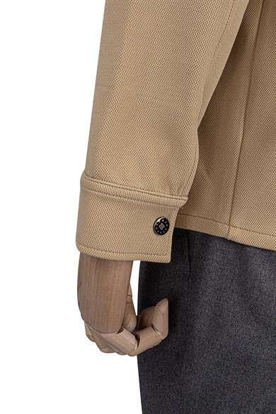 Erkek Regular Fit Hardal Örme Gömlek