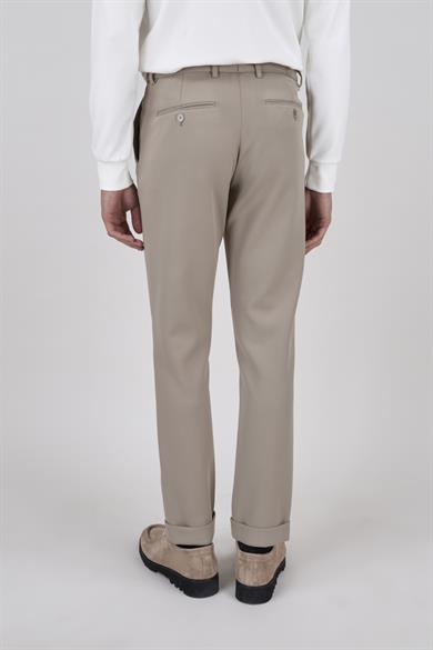 Erkek Koyu Bej Slim Fit Spor Pantolon