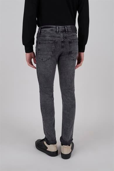 Erkek Koyu Gri Slim Fit Kot Pantolon