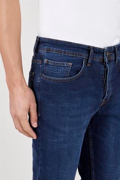 Erkek Koyu Mavi Kot Pantolon