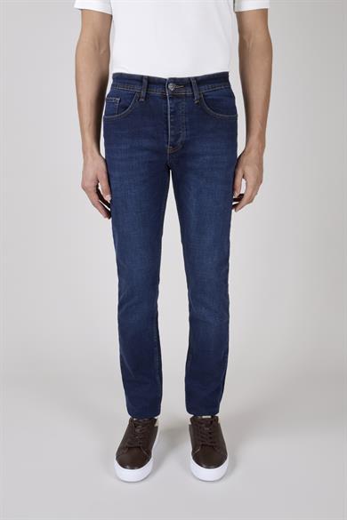 Erkek Koyu Mavi Kot Pantolon