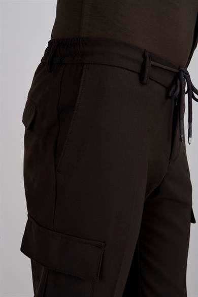 Erkek Kahverengi Kargo Pantolon