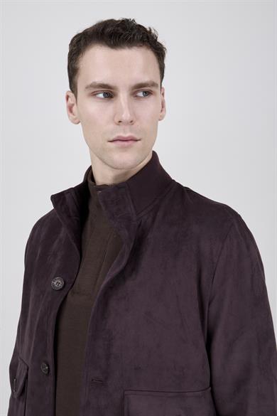 Erkek Kahverengi Süet Casual Ceket