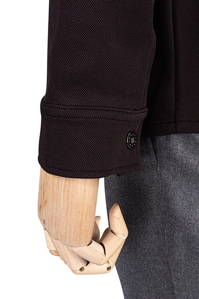 Erkek Regular Fit Kahverengi Örme Gömlek
