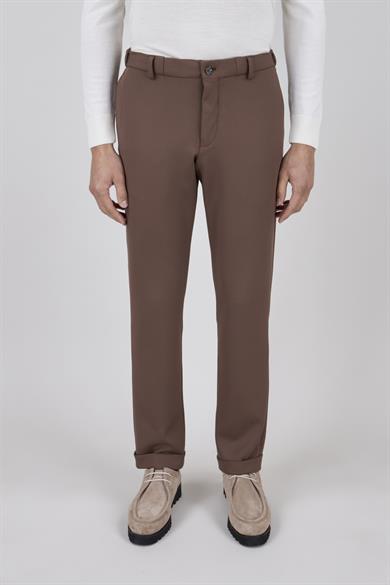 Erkek Kahverengi Slim Fit Spor Pantolon