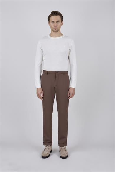 Erkek Kahverengi Slim Fit Spor Pantolon
