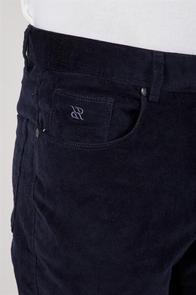 Erkek Lacivert Kadife Spor Pantolon