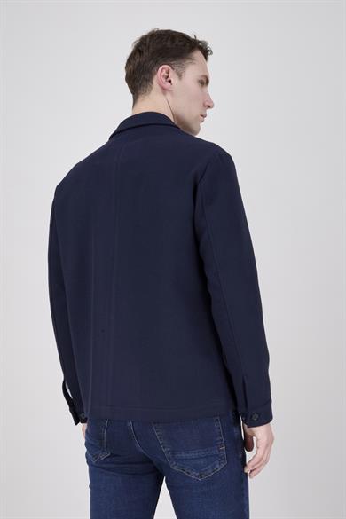 Erkek Lacivert Bebe Yaka Mont