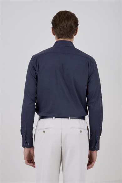 Erkek Slim Fit Lacivert Gömlek