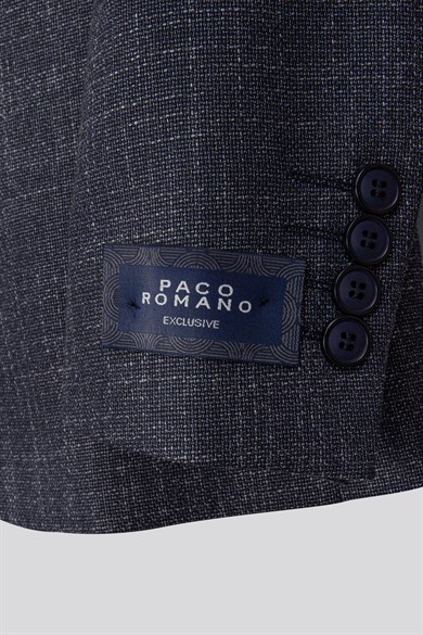 Erkek Slim Fit Mono Yaka Çıkarılabilir Kapitone Astarlı Lacivert Ceket