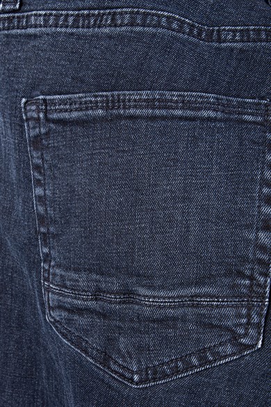 Erkek Mavi Siyah Slim Fit Kot Pantolon