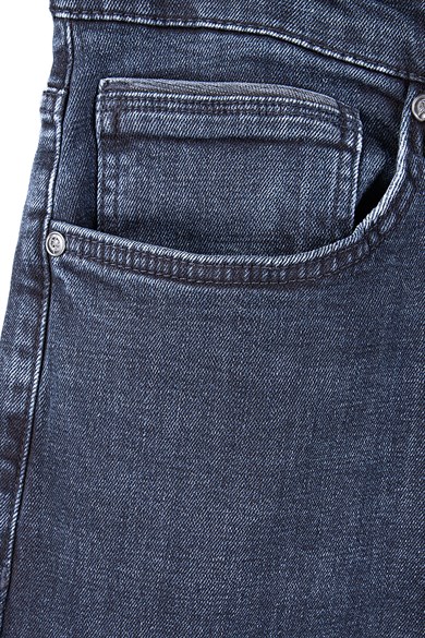 Erkek Mavi Siyah Slim Fit Kot Pantolon