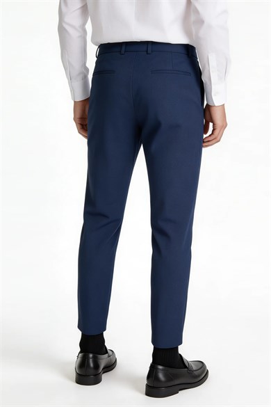 Erkek Mavi Slim Fit Spor Pantolon
