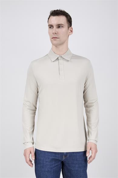 Erkek Uzun Kol Mint Yeşili Polo Yaka Tişört