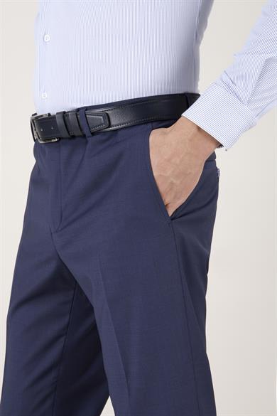 Erkek Slim Fit Mono Yaka Puntolu Parlement Torba Cep Yarım Astar Takım Elbise