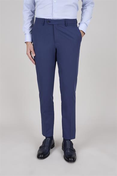Erkek Slim Fit Sivri Yaka Parlement Yelekli Takım Elbise