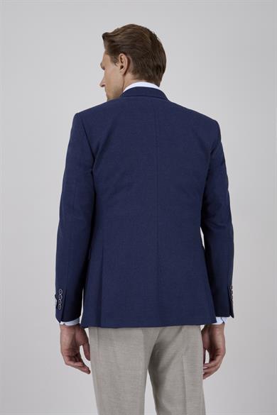 Erkek Slim Fit Mono Yaka Parlement Ceket