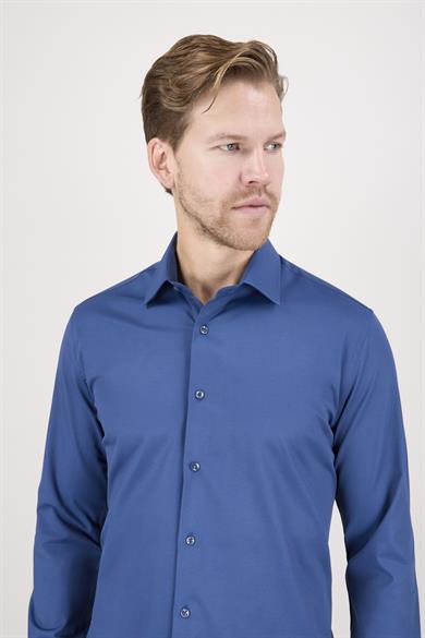 Erkek Slim Fit Petrol Gömlek