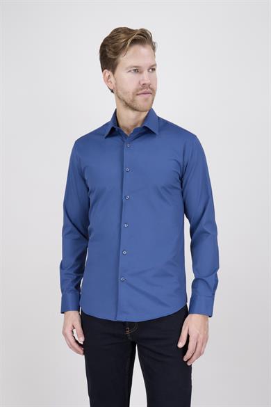 Erkek Slim Fit Petrol Gömlek