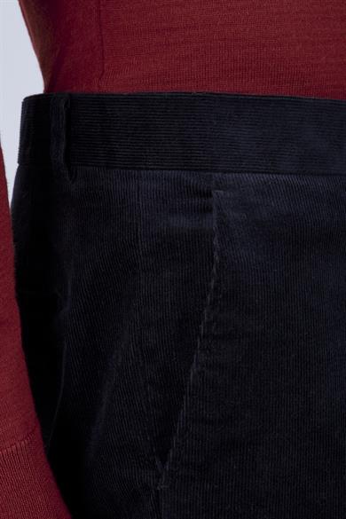 Erkek Siyah Kadife Spor Pantolon