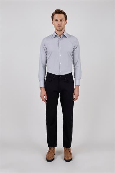 Erkek Siyah Kot Pantolon