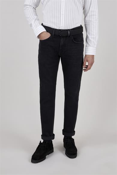 Erkek Siyah Kot Pantolon