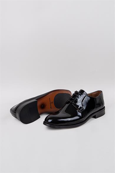 Erkek Siyah Rugan Klasik Ayakkabı