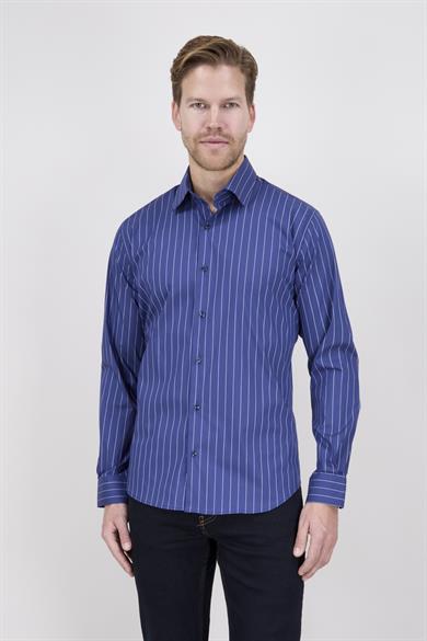 Erkek Slim Fit Siyah Gömlek