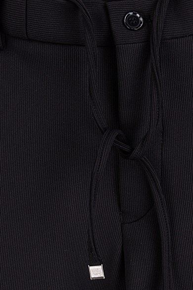 Erkek  Siyah Slim Fit Spor Pantolon