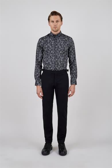 Erkek Siyah Slim Fit Spor Pantolon