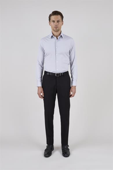 Erkek Slim Fit Sivri Yaka Siyah Yelekli Takım Elbise
