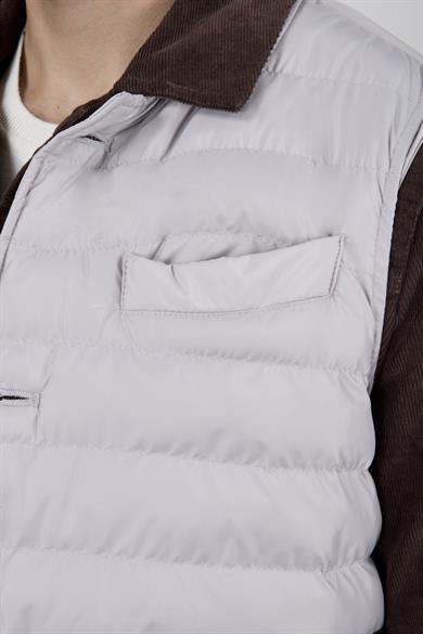 Erkek Taş Kapitone Şişme Yelek