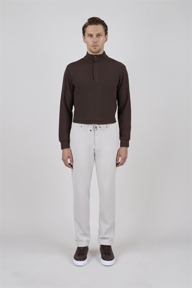 Erkek Taş Rengi Slim Fit Pantolon