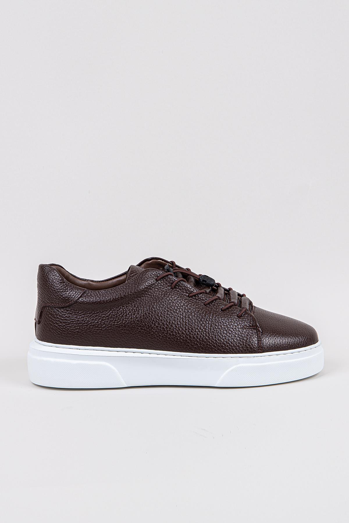 KAHVE-BEYAZ TABAN FLOTER PR-2572 FLOTER CASUAL AYAKKABI