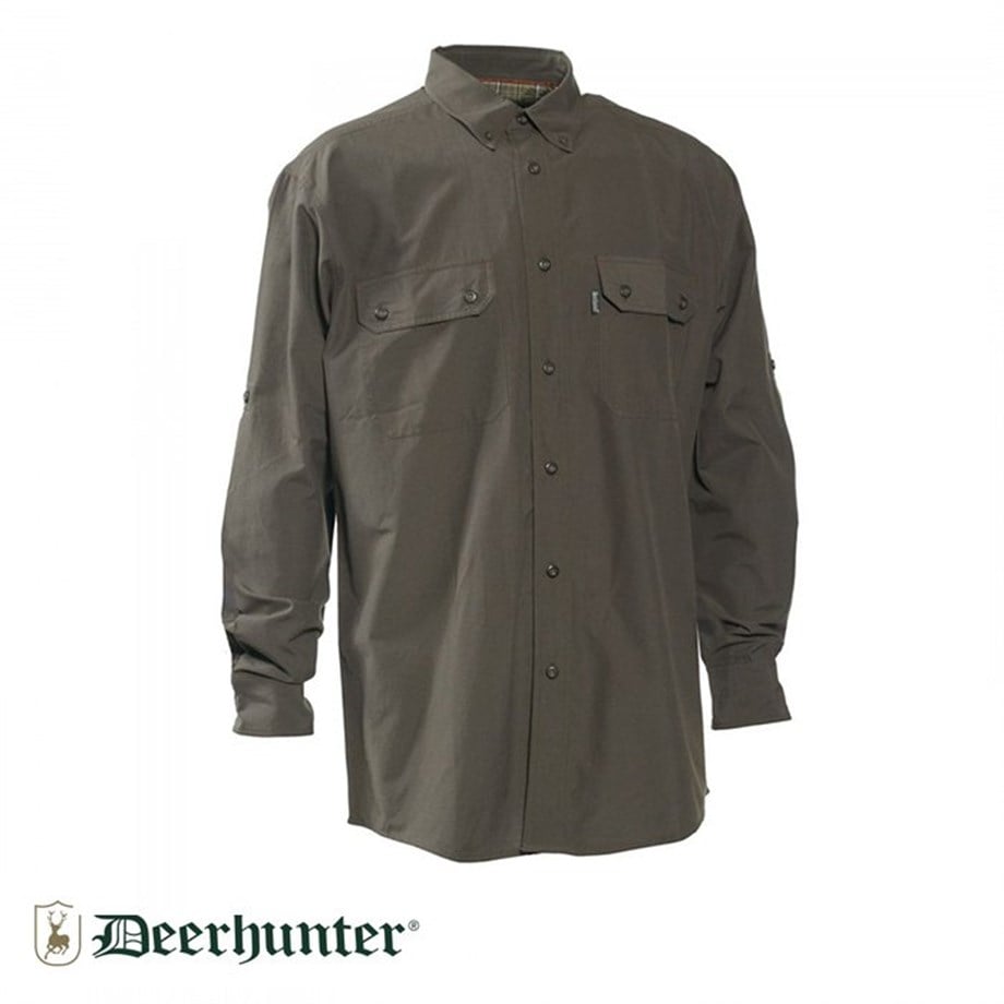 DEERHUNTER Evan 353Bambu Yeşil U.Kol Gömlek 45