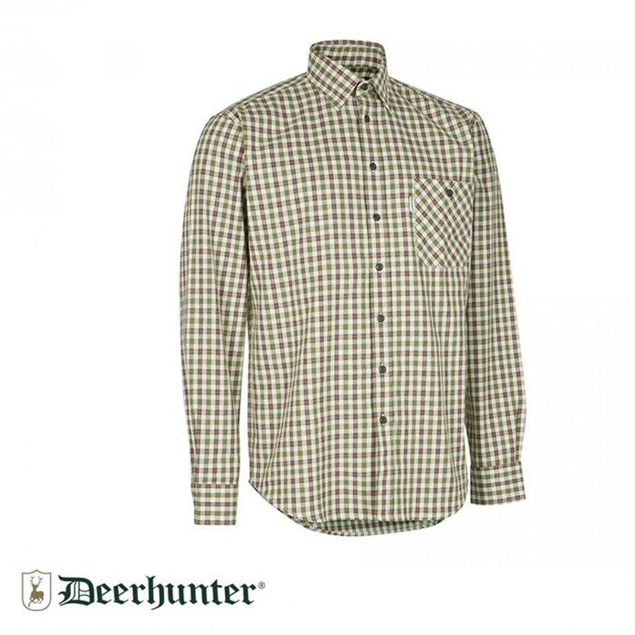 DEERHUNTER GideonYeşil Çizgili U.Kol Gömlek 39