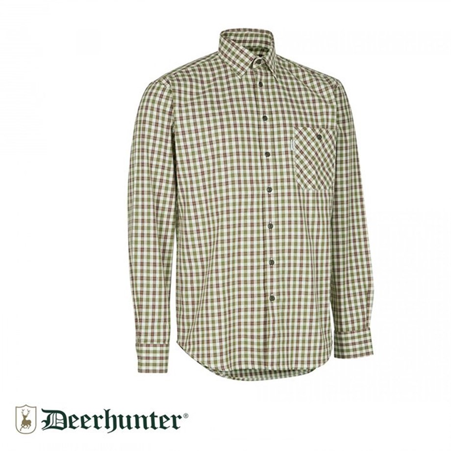 DEERHUNTER GideonYeşil Çizgili U.Kol Gömlek 37